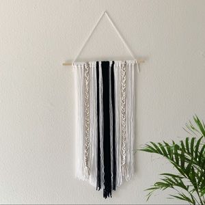 Yarn macrame wall hanging
